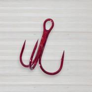 Гачки трійники Siweida Carbon Hooks Red, 30шт/уп, № 4
